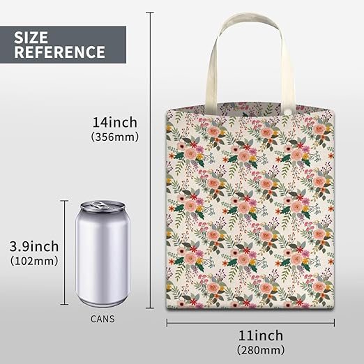 ABUIFDK Car Trash Can, Cute Car Trash Bag, Hanging Car Organizer and Storage Bag, Trash Bin for Car Accessories, Vehicle, Travelling, Camping Cute White Floral