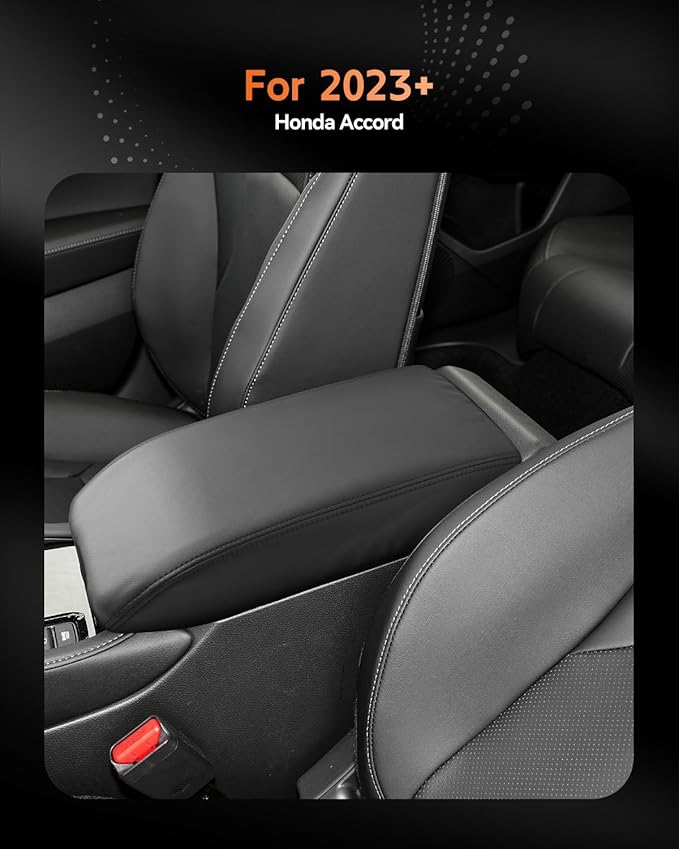 CDEFG for Honda Accord 2023-2025 2026 Center Console Cover Armrest Box Cover for Accord (LX,SE) Accessories Console Arm Rest Protector