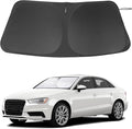 Windshield Sun Shade Custom Fit for 2014-2020 Audi A3 Accessories Foldable Sunshade Sun Blocker Protect Car from Sun Rays & Heat Damage Keep Car Cooler