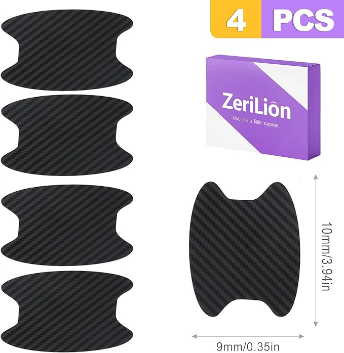 4PCS Car Door Handle Scratch Protector & Door Handle Cup Protector, Universal Anti-Scratch Guard Film Stickers for Most Vehicles, Cars, Trucks, SUV