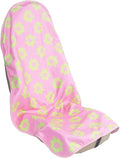 LoyaGour Car Seat Cover Protector Front Seats,for Gym Workout,Running,Swimming,Beach and Hiking,Waterproof Sweat Towel Bucket Seat Covers for Cars SUV Trucks (Flower and Pink, 1Pcs)