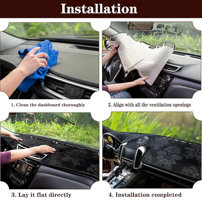 Dashboard Cover for Chevy Silverado 1999-2006,Anti-Glare Sun Shield,Non-Slip Custom Fit Dash Mat,Interior Protector,Microsuede