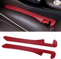 2PCS Car Seat Gap Filler, Soft Foam Leather Seat Side Gap Filler Plug, Fill The Gap Between Seat and Console, Stop Things from Dropping, Universal Interior Car Accessories (Red)