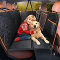 iBuddy Car Seat Cover for Dogs Offer Large Space Hard Bottom Back Seat Extender Support 420LB, Waterproof Dog Hammock Protects Rear Seat from Fur, Scratches and Dirt for Car/SUVs Easy to Clean