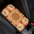 Universal Armrest Cushion Cover for Car Mandala Flower Print Car Center Console Armrest Cushion Pad Decorative Auto Interior Accessories, Easy to Install
