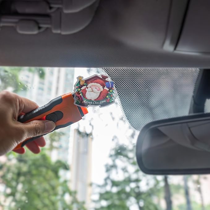 100Pcs Blade Plastic Razor Blade Scraper with Retractable Blade: Without Damaging Surfaces Cleaning Tool for Adhesive Remover, Sticker Remover, Labels, Paint, Work on Cars, Windows, Trucks, Mailboxes