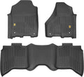 CAT® JustFit™ 3D Custom Fit Floor Mats for Dodge Ram 1500 Crew Cab 2009-2018, Dodge Ram 2500/3500 Crew Cab 2010-2018, Classic 2019-2024 - Heavy Duty Floor-Liner Protection Laser Measured