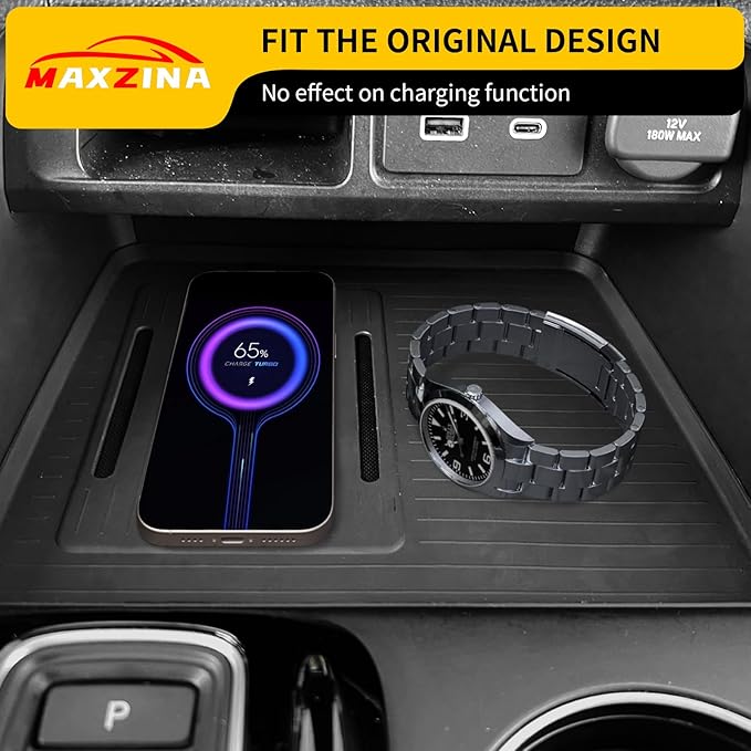 Center Console Mat Compatible with 2023-2025 2026 Honda Pilot 2026 Passport Interior Wireless Charging Mat Center Console Anti-Slip Protector Pad Silicone for 2024 Pilot Accessories