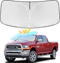 for Dodge RAM 2500 3500 2010-2025 2026 Windshield Sun Shade - 4 Layers Car Sunshades for Front Windows Shade Cover Custom Fit RAM 2500 3500 240T Retractable Shade Blocks UV Rays Car Accessories