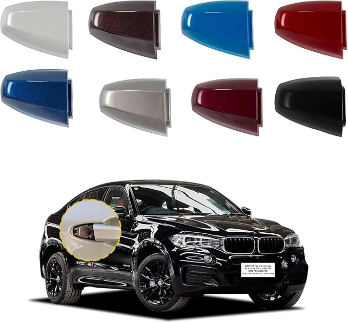 Goholy Car Door Handle Cover Cap Compatible With BMW X1 F48 X2 F39 X5 F15 X6 F16 X5M X6M F86 2014-2019 51217396541 51217396544 Door Key Cover Door Handle Accessories Lock Cap Melbourne Red Front Right