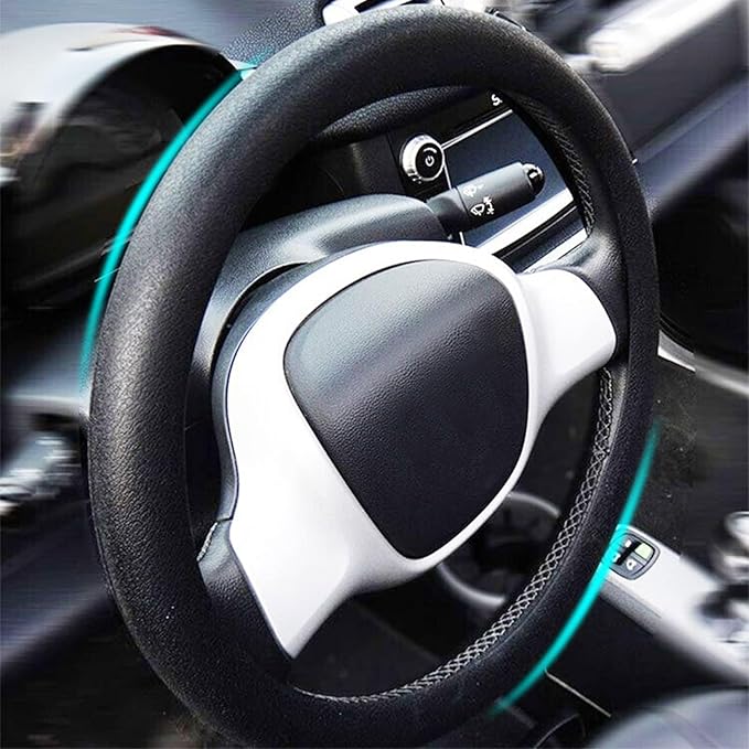 AUTOXBERT Silicone Steering Wheel Cover Universal Non-Slip Car Steering Wheel Protector Car Accessory Decoration fits for Most Cars, SUVs, Trucks, Vans with Wheel Size of 14'' to 16''
