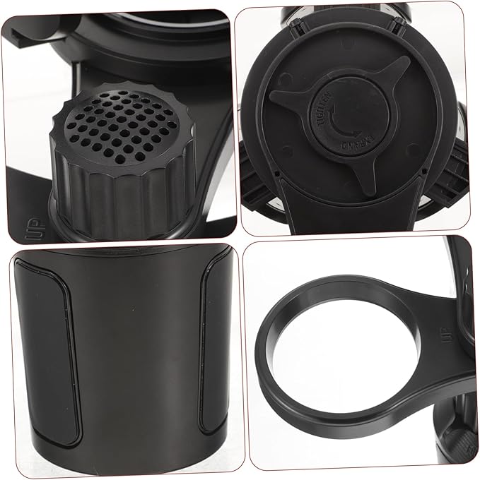VOSAREA Car Cup Holder Expander with Storage Box and Tray Portable Drink Holder for Various Car Models Non Slip Design for Dining Entertainment and Storage Convenience