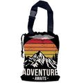 NHNXHWIA Adventure Mountain Car Trash Bag,Hanging Drawstring Car Garbage Bag,Waterproof Canvas Car Back Seat Organizer with Adjustable Buckle,for Vehicles,SUVs,Camping,Road Trips