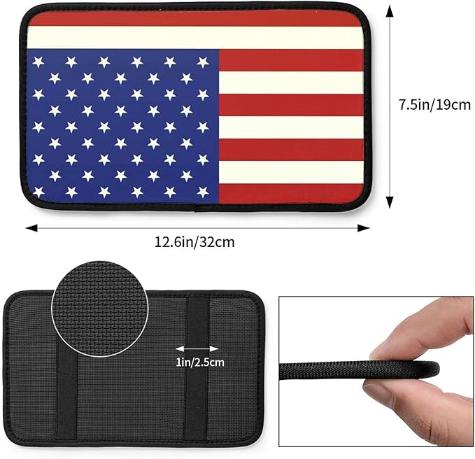SHUANGFEI Custom Auto Center Console Pad Car Armrest Seat Cover, Add Your Image/Text Personalized Seat Box Cover Protector, Car Decor Accessories for Most Vehicle Sedan, Truck, SUV