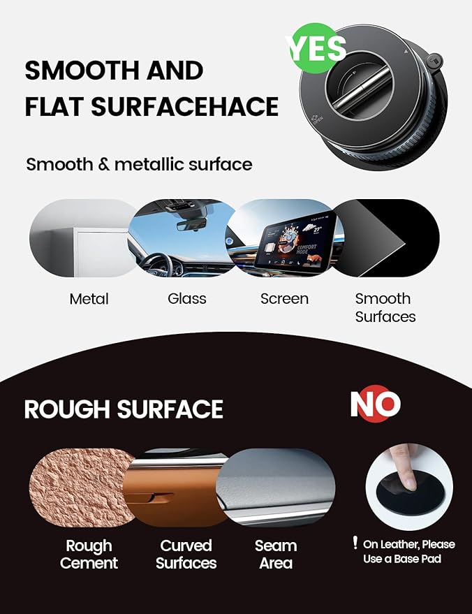 Lamicall Car Phone Holder - [70 LBS Strongest Suction] for Magsafe Car Mount, 360° Adjustable Suction Cup Phone Mount Dashboard Windshield Vacuum Magnetic Phone Holder for Car fit iPhone 17 16 Pro Max