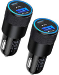 AILKIN 30W PD USB C Car Charger, USB Type C Fast Power Charging Block Dual Port USBA & USBC Plug Cargador Carro Lighter Adapter for iPhone, iPad, Samsung Galaxy, LG, Google Pixel, Moto, USB-C Port