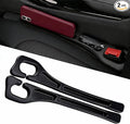 2 Pack Car Seat Gap Filler, No-Drop Seat Side Gap Seam Filler Organizer with Phone Holder, Universal Fit Fill The Gap Between Seat and Console, Auto Accessories for SUV Truck Sedan