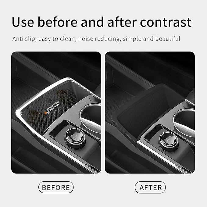 smabee Center Console Wireless Charging Pad for Chevrolet Chevy Equinox 2025 2026 Non-Slip Silicone Mat Wireless Charger Mat