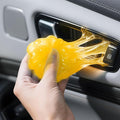 Car Cleaning Gel,Reusable Car Cleaning Putty for Interior Detailing, Car Cleaning Supplies, Auto Detailing Tools, Car Slime for Dust Removal, Car Accessories Interior, Car Cleaning Kit(Yellow, 0.8 OZ)