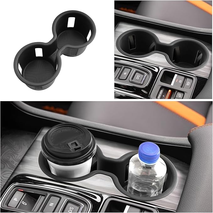 2026 Passport Center Console Cup Holder,for 2026 Honda Passport Accessories TPE Material Cupholder Coaster Liner Compatible with 2026 Honda Passport RTL/TrailSport/TrailSport Elite
