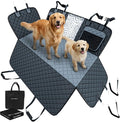 Sajoda Hard Bottom Dog Car Seat Cover for Back Seat, 900D Oxford Waterproof Pet Seat Extender Supports 400lbs, Car Seat Protector and Hammock for Dogs, Compatible with Car, Small SUV & Truck