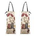 ALAZA Hanging Car Trash Bags Garbage Bag Trash Can for Back Seat Small Flower Book Washable Storage Bag Retractable 2 Pack