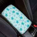 Sea Turtle Car Center Console Armrest Cover Dust-Proof Auto Armrest Box Cover Center Console Pad Turtle Print Car Accessories for Truck Sedan SUV, Easy to Install