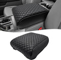 KBH Center Console Armrest Cover for Ford F150 2021 2022 2023 2024 2025 2026, PU Leather Interior Accessories, Middle Console Lid Protector, Arm Rest Cushion Thick Pad, Black (Fits Bucket Seat Only)