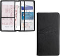 Kewucn Car Registration and Insurance Holder, Leather Auto Glove Box Organizer with Magnetic Shut, Vehicle Compartment Accessories Case for Cards, Driver License & Essential Documents
