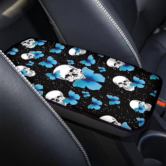 Biyejit Car Center Console Armrest Cushion Cover Pad Car Interior Decor Accessories Universal Fit for Sedan, Truck, SUV