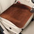 Genuine Wool Car Seat Cushion, Australian Soft Wool Auto Seat Pad Breathable and Sweat-Wicking Comfort Warm Universal Fit, 19.7''x19.7'' for Car Seats, Office Chairs, Home (Coffee)
