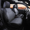 GOLYWIN Car Seat Covers Full Set for Toyota Tacoma Double & Crew Cab 2023 2022 2021 2020 2019 2018 2017 2016 Tacoma Interior Accessories Premium Faux Leather Breathable Waterproof (Black+Gray)