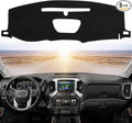 Dashboard Dash Cover Mat Carpet Compatible with 2019-2022 Chevrolet Silverado&GMC Sierra 1500/2500HD/3500HD