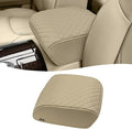 KBH Center Console Armrest Cover for Infiniti QX56, QX80 2011-2017, Interior Accessories, Middle Console Lid Cushion, Arm Rest Cover Protector, Vinyl Leather, Beige