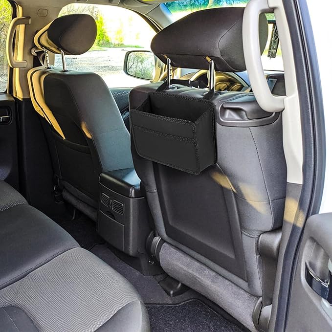 Car Back Seat Organizer, Hanging Backseat Car Organizer, Collapsible Back Seat izers and Storage Box, Trash can, Travel Bag Accessories for Kids & Adults - Large