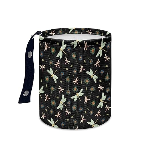 Brosoneto Dragonfly Collapsible Portable Car Garbage Bin Multipurpose for Front Seat, Back Seat, Floor, Headrest Rubbish Bin Universal Fit for SUV, Trucks