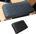 Car Center Console Cover, Leather Waterproof Vehicle Armrest Box Pad, Memory Cotton Comfortable Automotive Interior Seat Box Cushion Protector Accessories, Universal for Most Cars (Black)