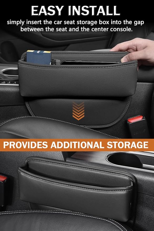 2 PCS Car Seat Gap Filler Organizer for Honda Accord Civic Ridgeline Accessories, for Honda Car Seat Gap Plug