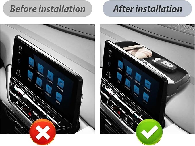 SKTU for 2020-2026 VW ID.4 Dashboard Storage Box for 2020-2026 Volkswagen ID.4/2020-2024 Audi A4/2021-2024 Audi Q5 Dashboard Organizer 2024 2025 2026 ID.4 Accessories 2024 Q5 Accessories-Durable