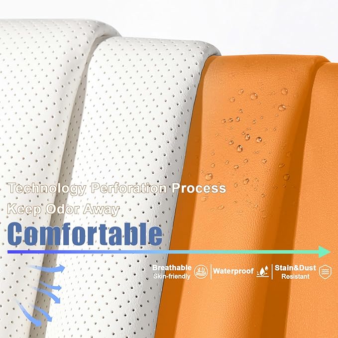 AREKA 2 Seat Covers for Subaru Crosstrek 2016-2026 Breathable Cars Seat Covers,Anti-Slip Waterproof Car Seat Protectors with Airbag,Automotive Vehicle Cushion with Storage Pockets (Standard,Orange)