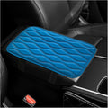 Car Center Console Pad, Waterproof PU Leather Auto Armrest Box Cover, Comfortable Vehicle Arm Rest Protector Cushion Pad for Car SUV, Universal Car Accessories (Blue)