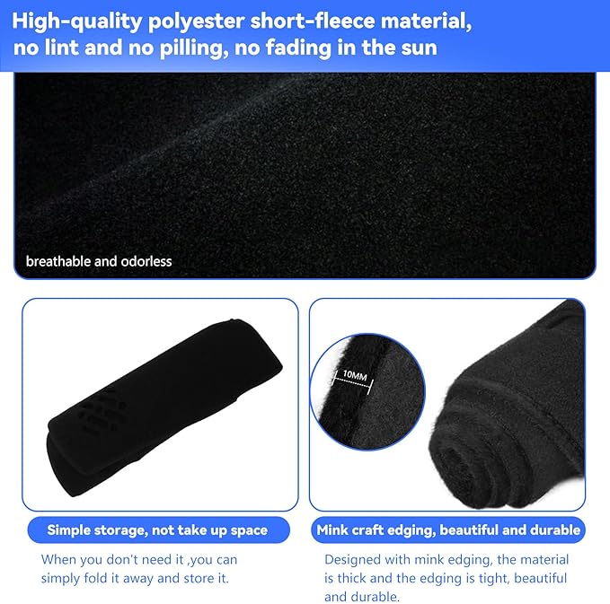 Dashboard Cover for 2025 2026 Chevy Chevrolet Equinox (Not for EV), Non-Slip Dashboard Protector & Sunshield, UV-Blocking, Anti-Glare Dash Mat Pad