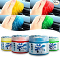 Auto Dynasty Pack of 4 Car Cleaning Gel, 2024 Universal Auto Detailing Tools Car Interior Air Vent Dust Cleaner Slime Putty Jelly for Printers, Camera, Calculator, Keyboard (Red, Blue, Green, Yellow)