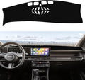 Dash Mat Custom Fit 2025 2026 Hyundai Tucson (Not for HUD), Premium Carbon Fiber Non-Slip Dashboard Protector & Sunshield, UV-Blocking, Anti-Glare, Fade-Resistant (Black)