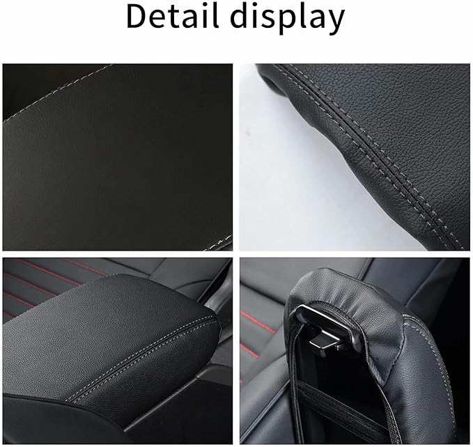 AOMSAZTO Console Covers for 2011-2020 Dodge Durango Armrest Covers for Dodge Durango Black