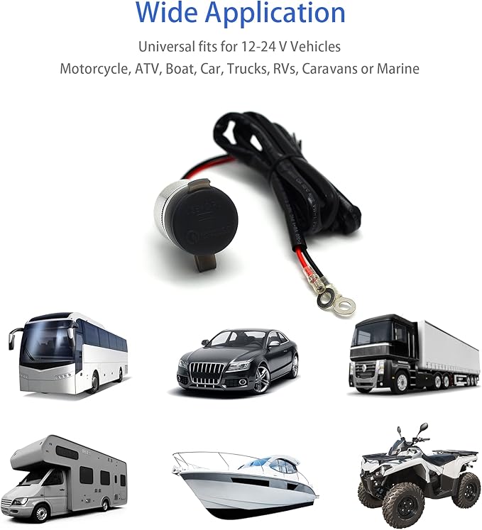 Cliff Top 12V USB Outlet 12 Volt USB Outlet RV USB Outlet 12V Wall Mount 36W PD USB-C and QC 3.0 Magnetic Power Switch Marine 12V Power Outlet Boat Phone Charger - Prevent Battery Drain - Silver