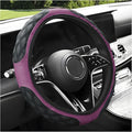Car Steering Wheel Cover, 15 Inches Non-Slip Leather Car Steering Wheel Protector, Universal Steering Wheel Soft Cover Mats for Car Truck SUV, Interior Car Accessories (Purple)