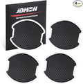 JDMON Car Door Handle Cup Scratch Protector, 4Pcs TPU Carbon Fiber Texture Door Bowl 3D Sticker Universal Fit Door Handle Paint Cover Guard (L)