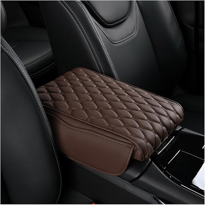 Car Center Console Cover for Honda Passport 2019 2020 2021 2022 2023 2024 2025, Thick Armrest Cushion Pad with Side Storage Pockets, Center Console Protector, Arm Rest Cover