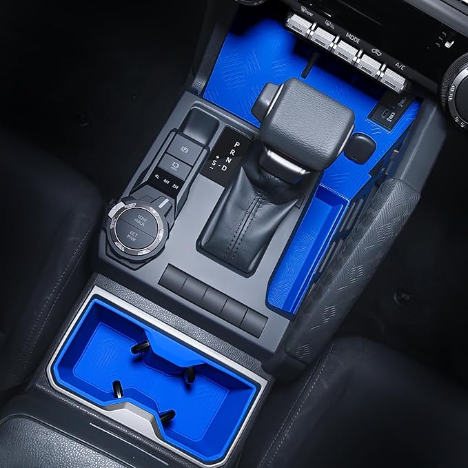 bgucar Interior Silicone Liner Insert Custom Fit for Tacoma 2024-2026, Silicone Organizer Tray for Tacoma Gen 4th Double Cab only - Fully Covered - for Tacoma Accessories